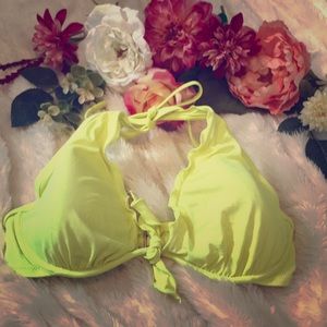 Fun neon yellow bikini top